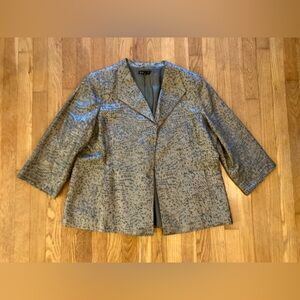 Eileen Fisher 100% silk lined blazer - L